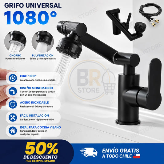 FL - LLAVE MONOMANDO 180° DE COCINA